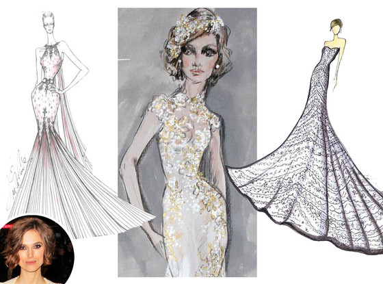 Keira Knightley Bridal Sketch Keira Knightley Bridal Sketch